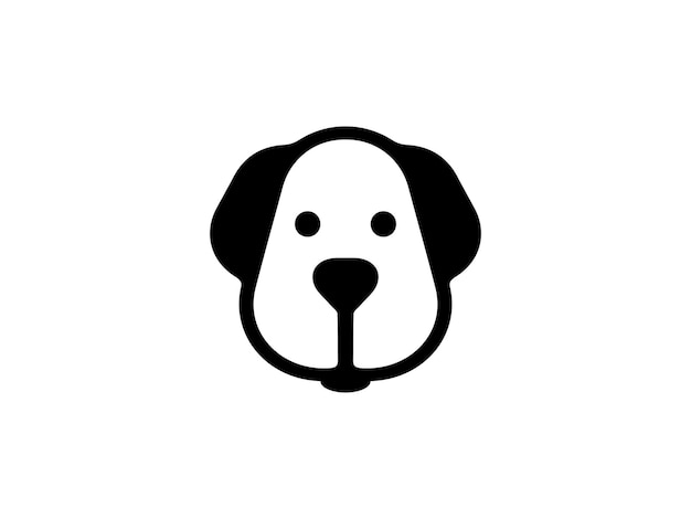 개 로고 및 아이콘 디자인 벡터 개 로고 디자인 벡터