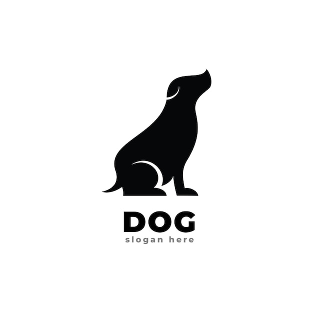 犬のロゴアイコンベクトルテンプレート