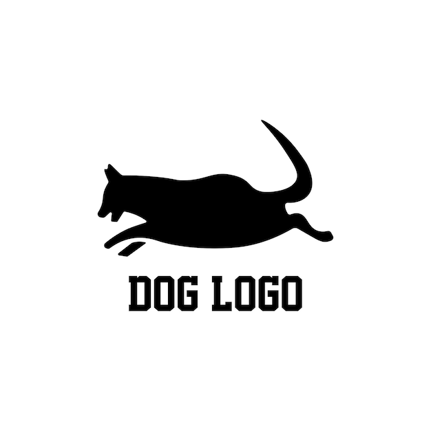 Disegno vettoriale dell'illustrazione del logo del cane