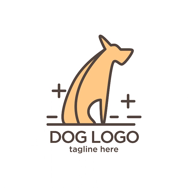 Vector dog logo-serie