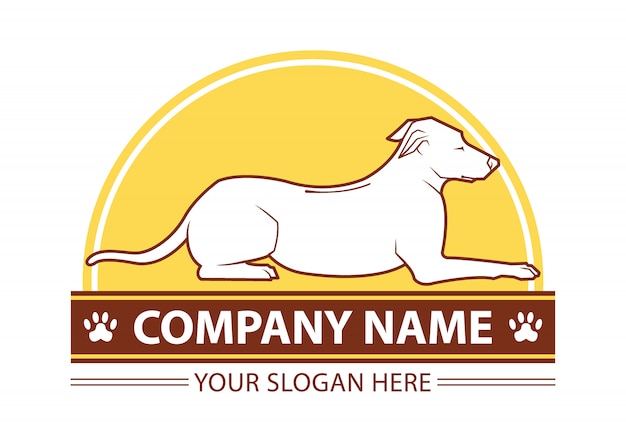 Modello di logo del cane