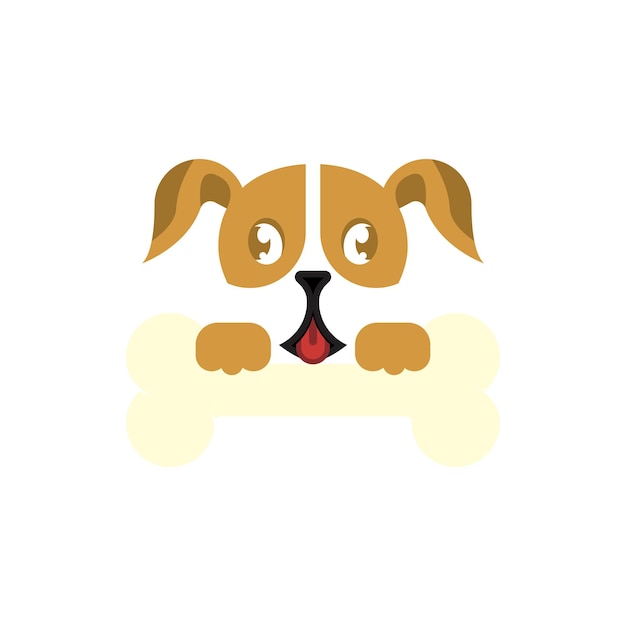 Dog logo vector design icon