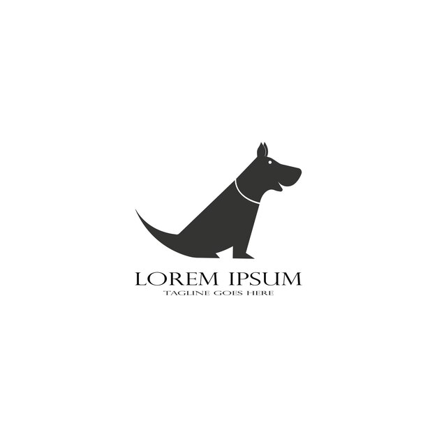 Dog logo vector template design