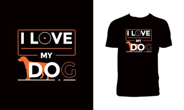 Dog Lover Typography And Lettering T Shirt Design.