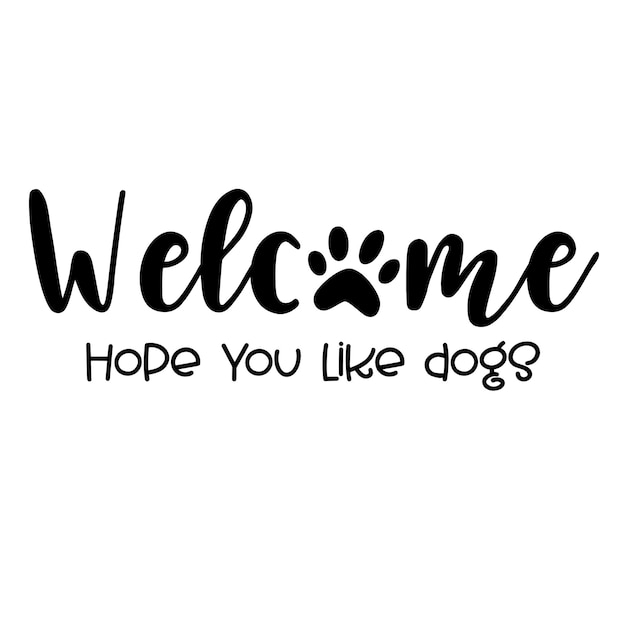 Dog lovers hand drawn typography poster conceptual handwritten phrase hand lettered calligraphic d