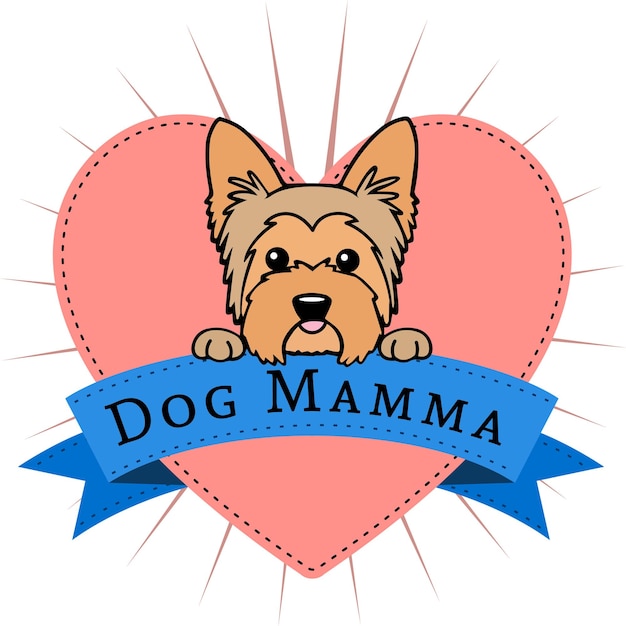 Vector dog mamma