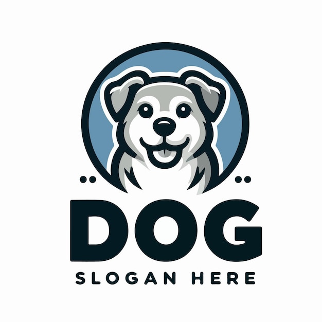 Dog mascot logo dog vector