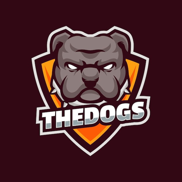 dog mascot logo esport designs