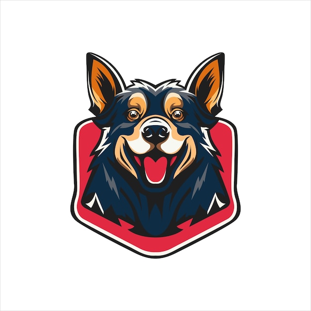 Logo della mascotte del cane