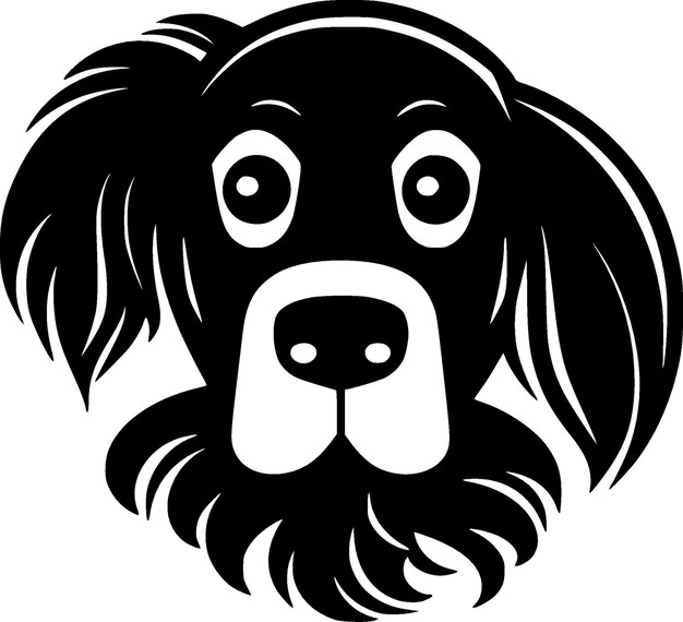 Dog Minimalist en Flat Logo Vector illustratie