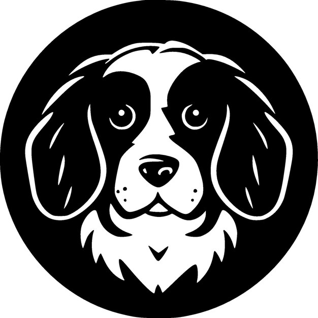 Dog Minimalist and Flat Logo Vector illustration