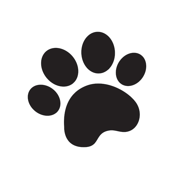 Vector dog paw animal paws