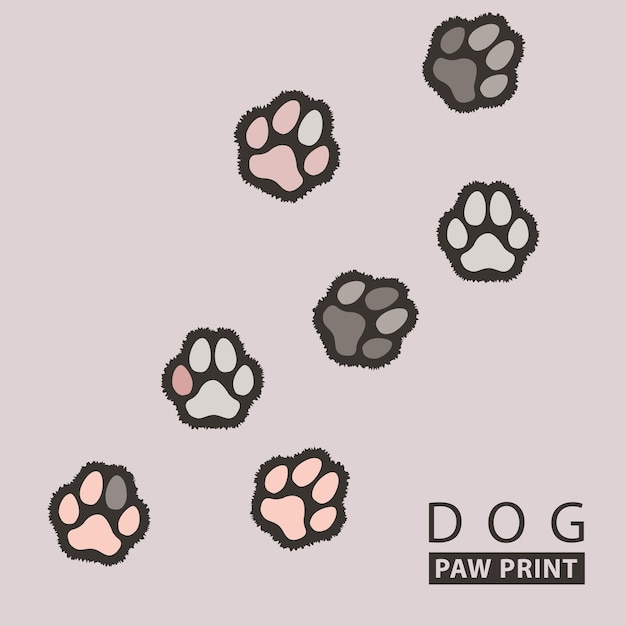Premium Vector | Dog paw print free vector Premium Vector | Dog paw print free vector
