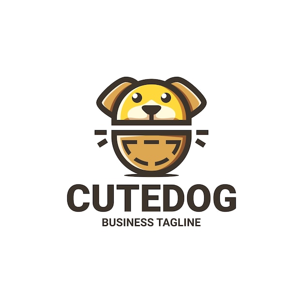 dog pocket logo vector