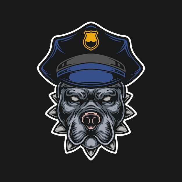 Vector dog police