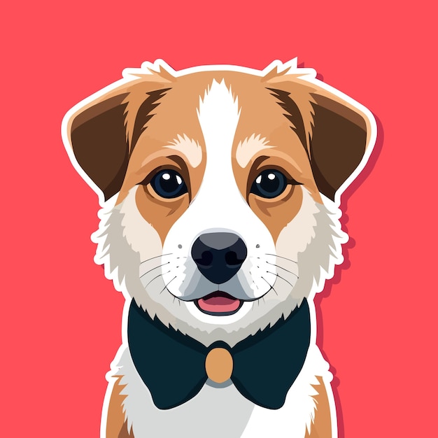 Dog portrait vector illustration Dog vector art