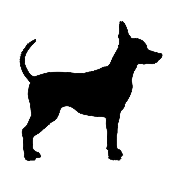 プラハ・ラッター (Prague Ratter) 犬のサイルウェット 犬の品種 ロゴ 犬のモノグラム ベクター