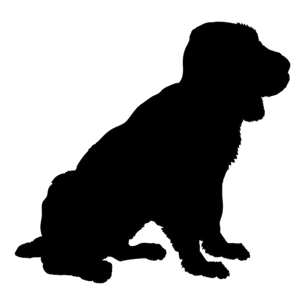 Dog puppies Puppy silhouette Baby dog silhouette Puppy English Spaniels