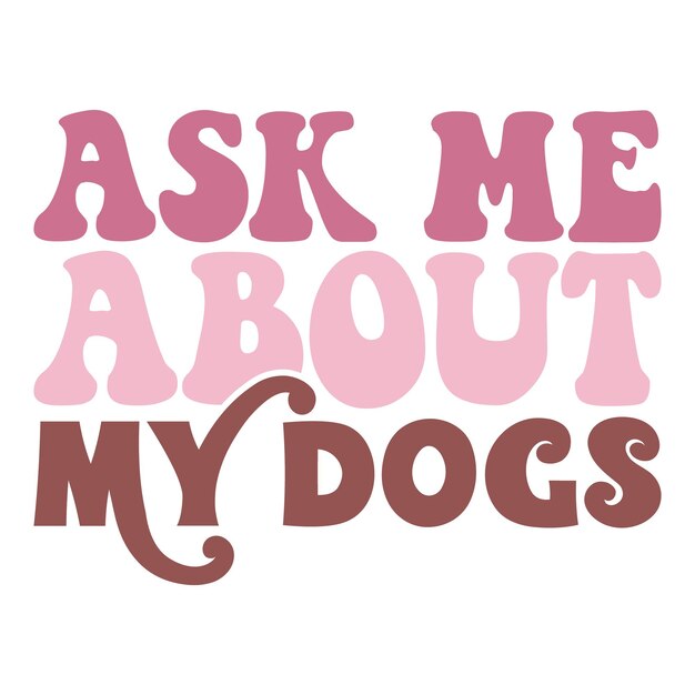 dog retro svg design and digital download