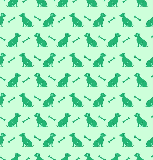 Vector dog seamless pattern background design for pillow print fashion clothing fabric gift wrap vector