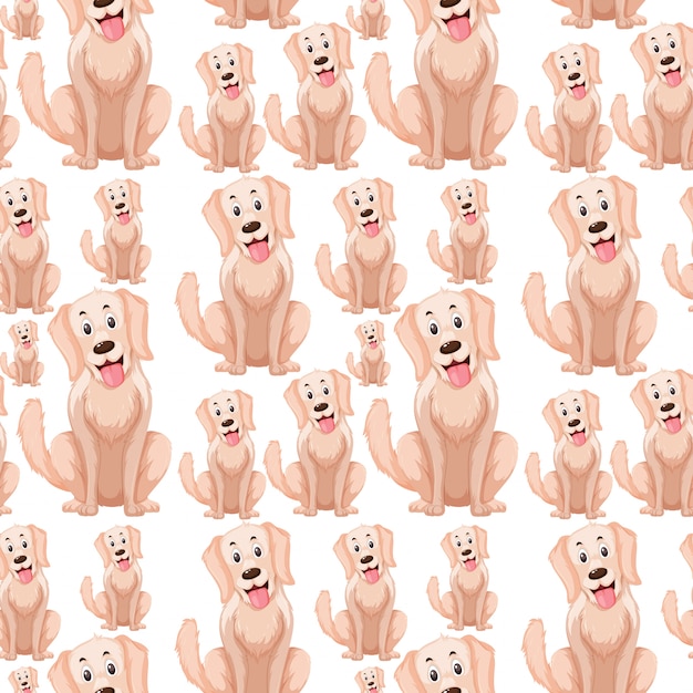 A dog seamless pattern