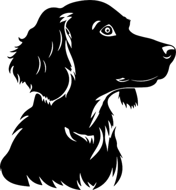 Illustrazione vettoriale della silhouette di un cane sullo sfondo bianco