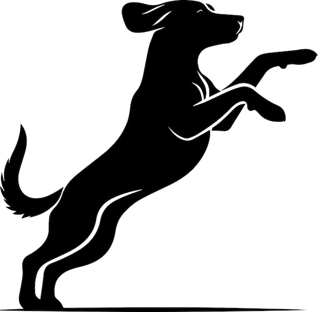 Dog Sitting Pose vector silhouet illustratie zwarte kleur 22