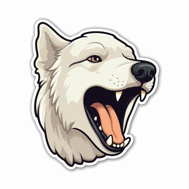 Premium Vector Dog sticker design
