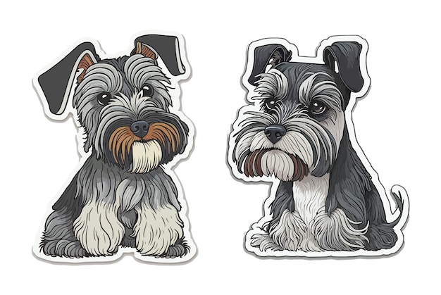 Dog Sticker Vector