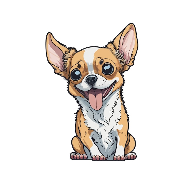 Vector dog sticker