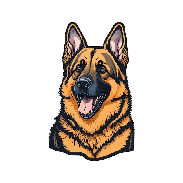 Premium Vector | Dog sticker