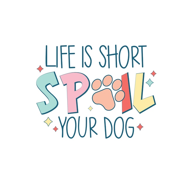 Vettore dog dog svg tshirt design dog quote svgdog sayingpet svg