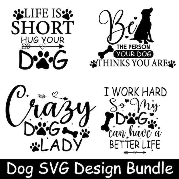 Dog SVG-ontwerpbundel