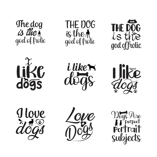 DOG SVG T SHIRT DESIGN BUNDLE