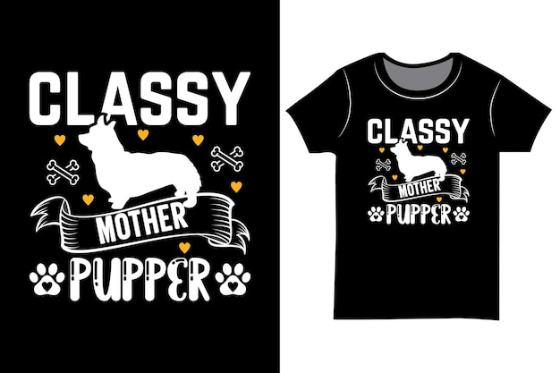 Dog SVG t-shirt design, vintage dog mom vector.