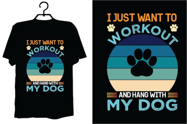 Vector dog svg t shirt design