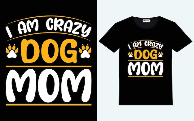 T-shirt per cani design grafica vettoriale e tipografia