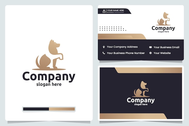 dog training guard  logo design template