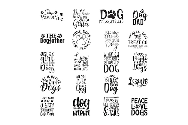 Dog Tshirt Design Bundle