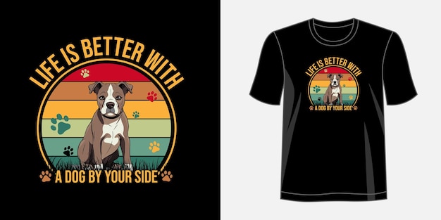 ベクトル 犬のtシャツ デザイン