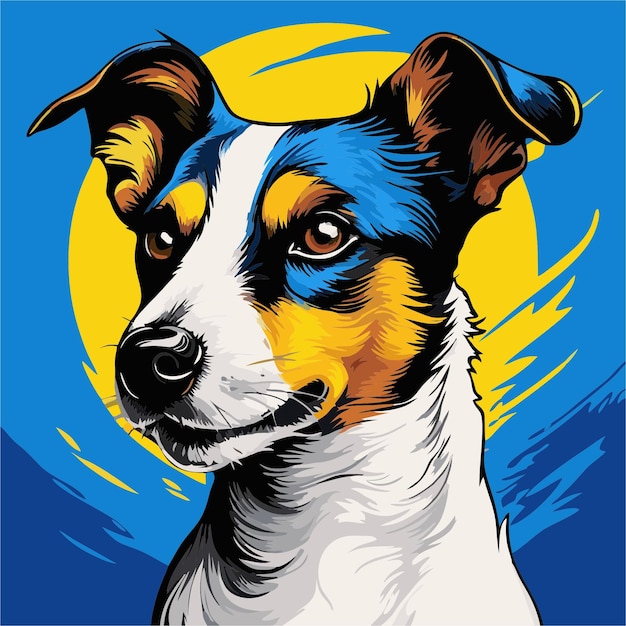 Vector dog ukraine