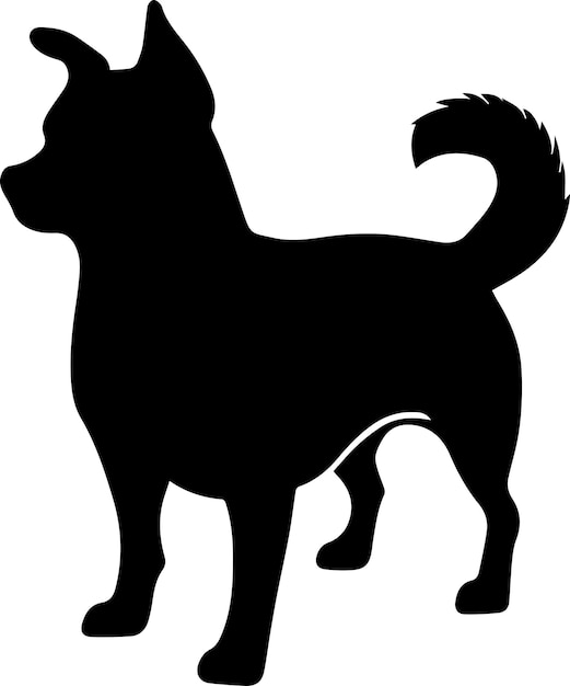 Dog Vector silhouette illustration