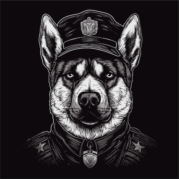 A dog wearing a hat and a shirt that says'german shepherd '