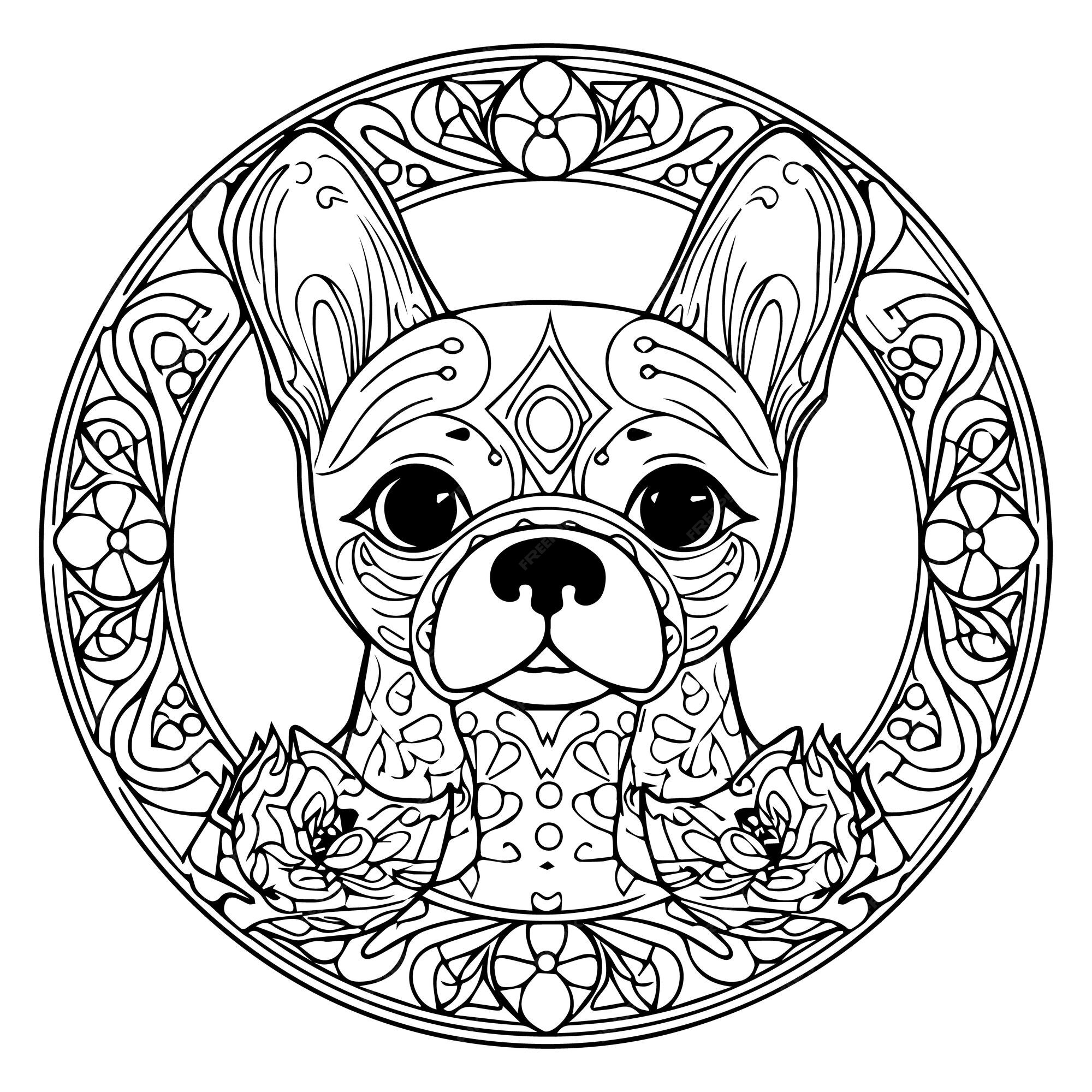 60 Desenhos para Adultos  Dog coloring book, Detailed coloring