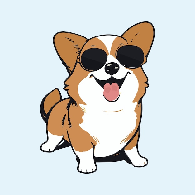 A dog with a shirt that says corgi on it