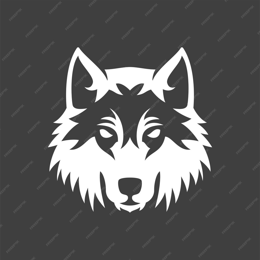 Premium Vector | Dog wolf coyote beast furry muzzle predator vintage