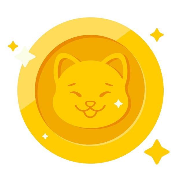 Dogecoin gold coin (doge) digital cryptocurrency