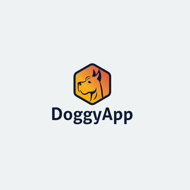 Doggy-logo-applicatie eenvoudig