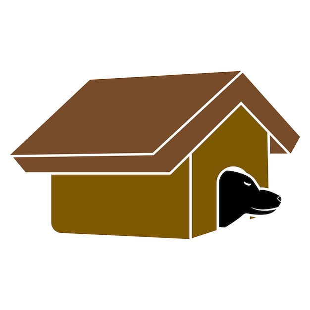 Doghouse Dog Kennel icon vector illustration symbol design