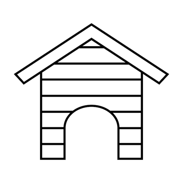 Doghouse Dog Kennel icon vector